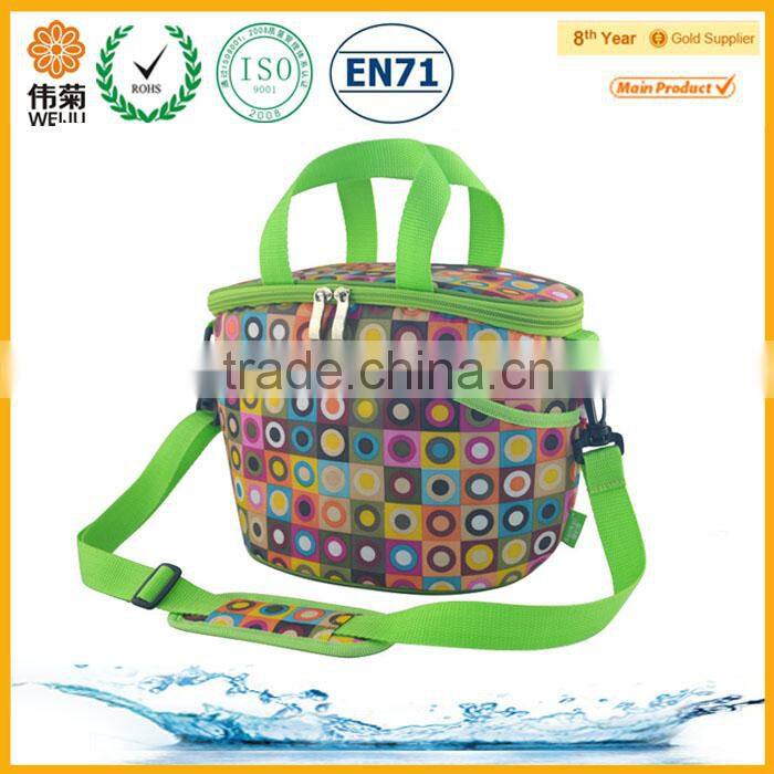 2016 new arrival product croco leather cosmetic cooler bag