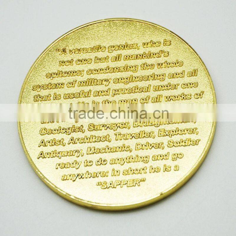 Wholesale custom brass souvenir coin