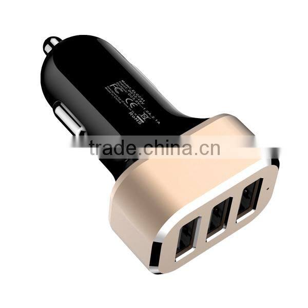 New product external battery charger,universal battery charger for 3 USB port car charger