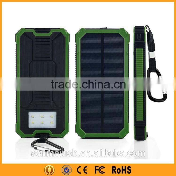 Best Selling Retail Items Solar Panel Backup External Battery 12000mAh