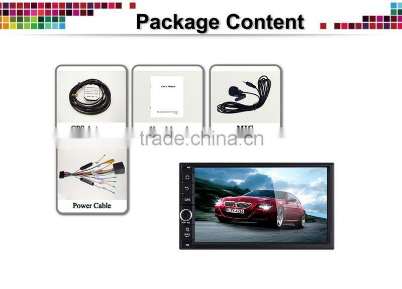 7'' touch screen android dvd player universal with GPS