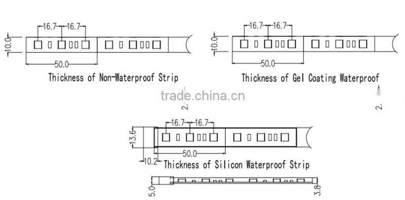 IP68 waterproof smd 5050 RGB led flexible strip strips rgb light 10 meter
