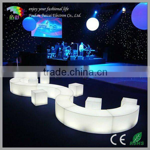 led bar acrylic table & chair light furniture luminous waterproof outdoor