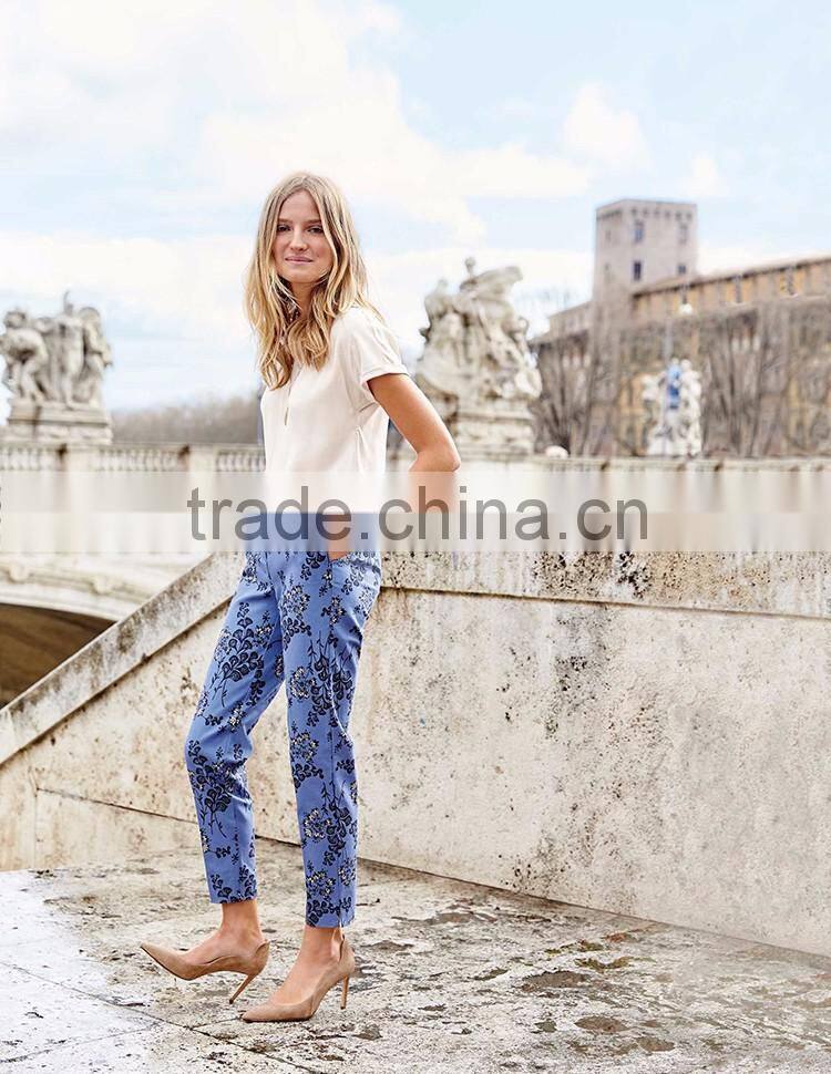 2016 New fashion casual women chino skinny 7/8 pants