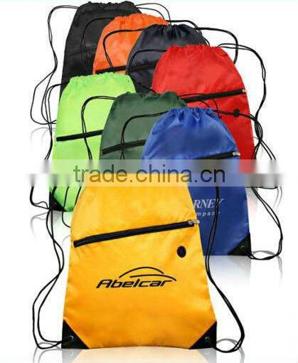 drawstring backpack bag reflective