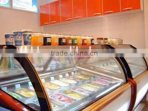 ice cream showcase /hard ice cream machine display