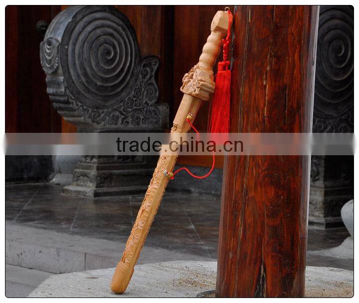 The lucky sword, the peach wood sword, wood crafts, home -guarding and fengshui, for security and peace home decoration
