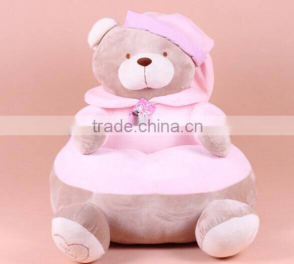 Giant teddy bear stuffed plush baby animal sofa chair for kids