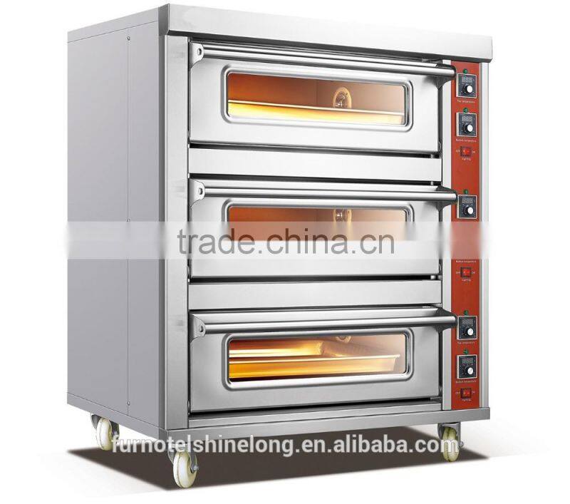 High quality Best price Stainless Steel Baking Equipment bread commercial double deck oven