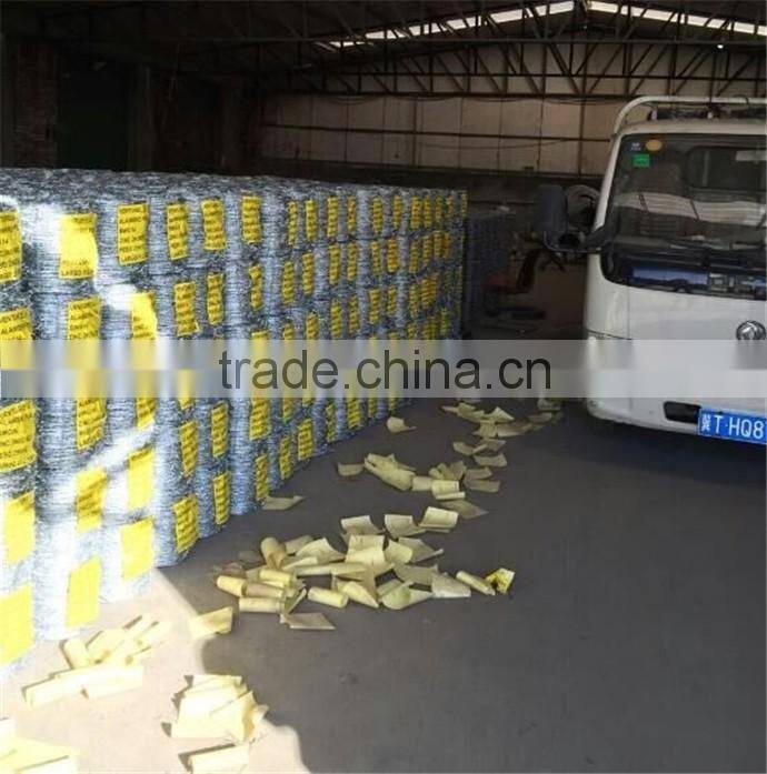 HANQING fence wire barbed wire price per roll(factory &trader) with25000m2 factory