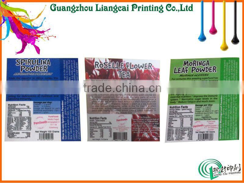 Fancy adhesive sticker,adhesive label sticker for food