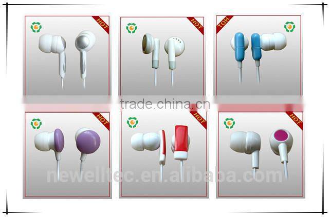 Disposable airline earphones, low price bulk Earphone for train, cheap earbuds