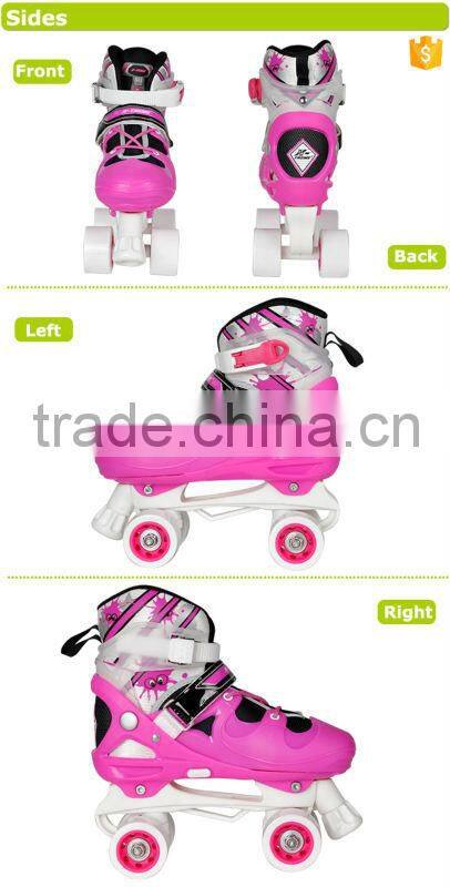 cheap wholesale shoes in china adjustbale pink roller skate shoes for girls