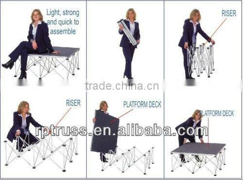 Folding Cheap Portable Acrylic Platform Stage