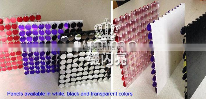 2014 New Shiny Sequin china plate