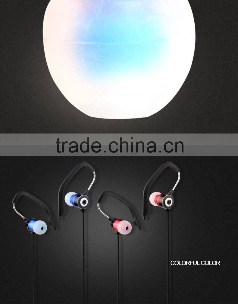 For Britain 3.5mm Connection Earhook with MIC Best Sport Metal Earphones Headset Headphones for Mobile phone