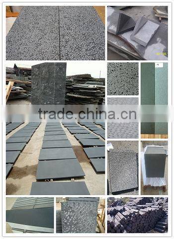 Basalt Black Cobble On Mesh