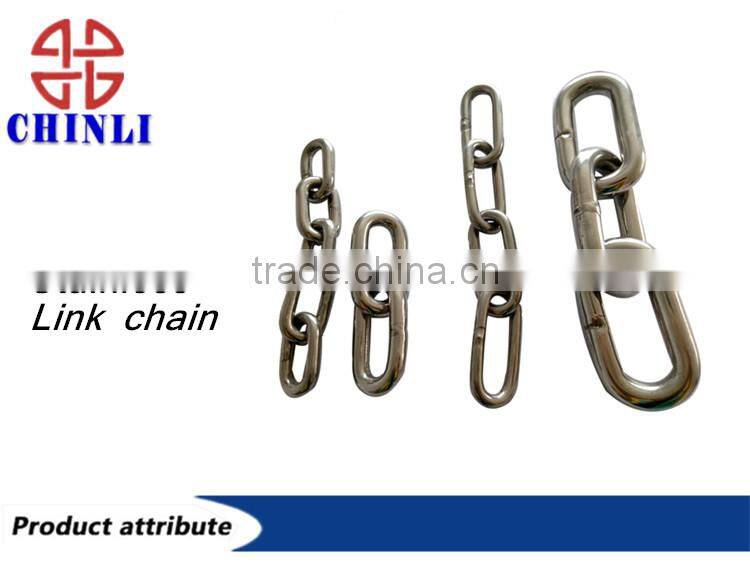 316 Stainless steel Burnished Link Chains,DIN5685C Standard Long Link Stainless Chain