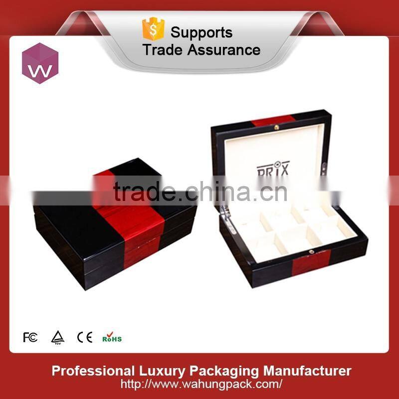 Small Single Cufflink Packaging Box /Cheap Wooden Cufflink Box Making China