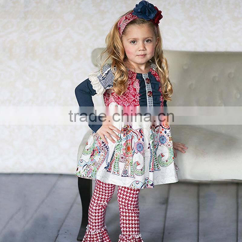 2015 hot sale adorable baby clothes thanksgiving girls outfit Fall Giggle Moon Remakes Children Boutique Clothing Sets Girl