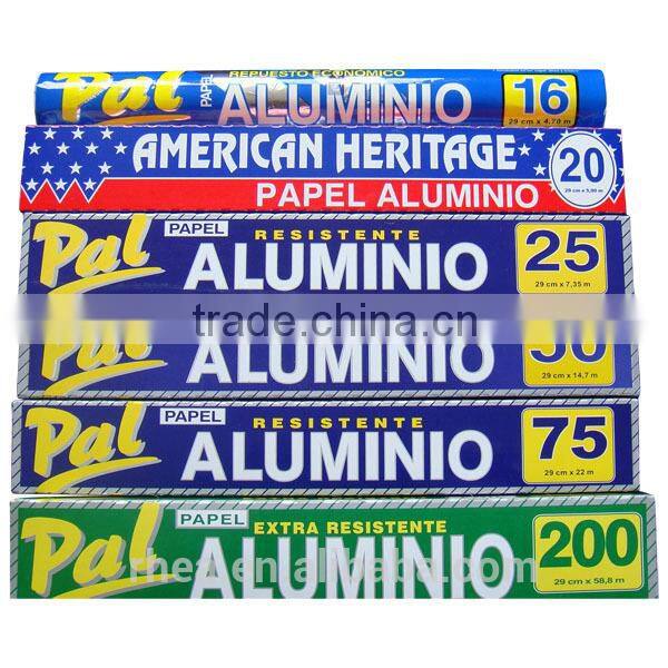 Silver packaging aluminum foil