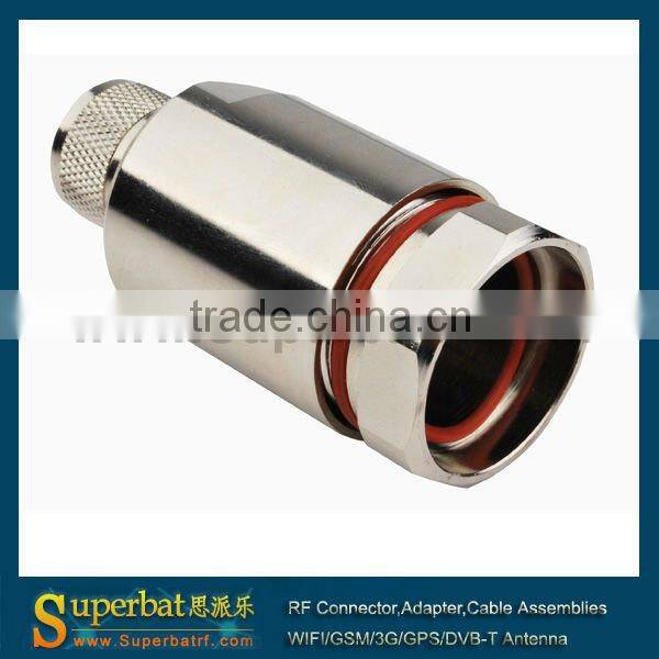 n male pigtail cable Corrugated copper 7/8" cable rf straight connector adapter