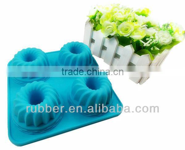 FDA LFGB Approved Colorful Silicone Mold For Cake and Donut
