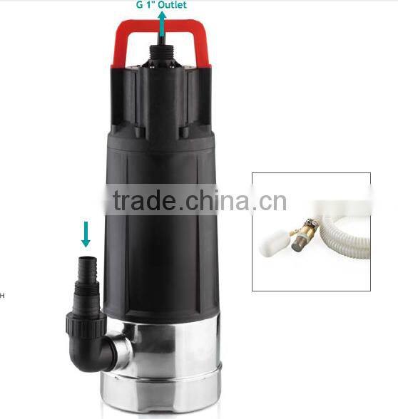 2016 new design popular 1.5 hp long lift, long life, high volume clean submersible water pump with build in water sensor