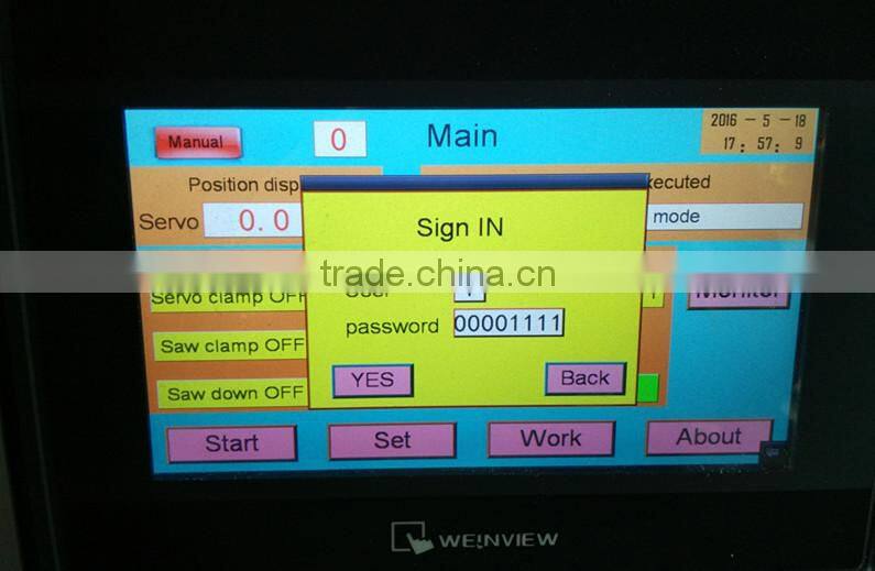 JInan Powerful Aluminium & PVC Profile Frame Window Door Double Head Cutting Saw Machine