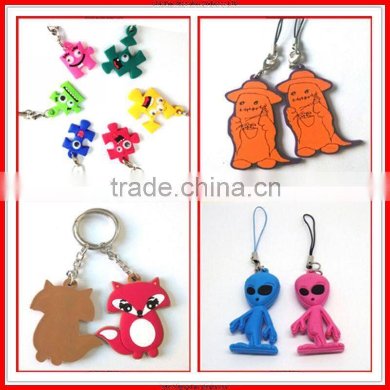 3D rubber innovation keychain,2015 new arrivel wholesale key finder for souvenir