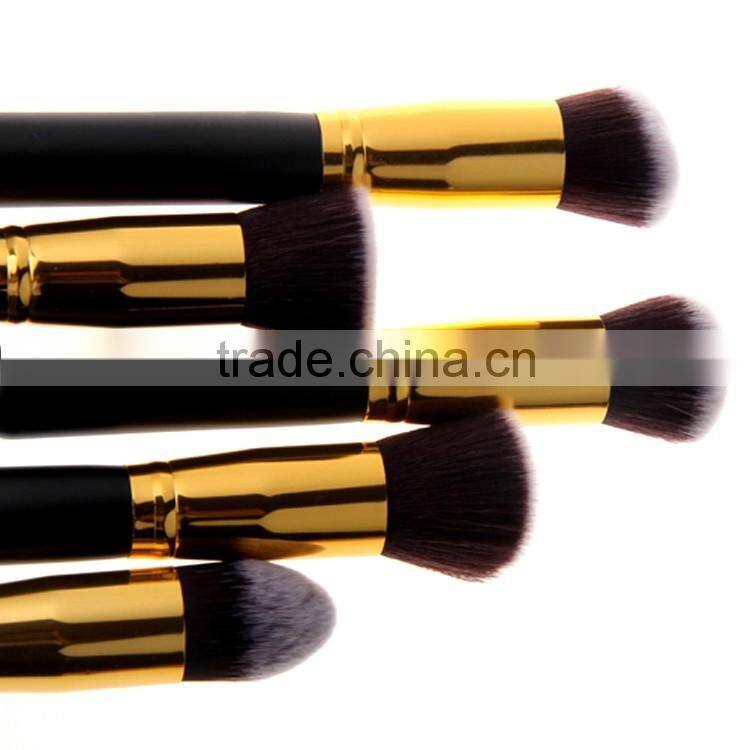 Professional Makeup Brushes Set Premium Cosmetics Synthetic Kabuki 10pcs