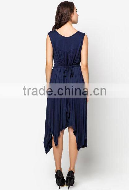 chinese clothing manufactures, lady dress, office women dress,blue cotton dress designs