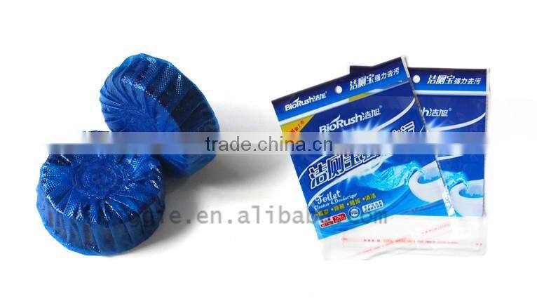 4pcs eco-friendly figure aroma blue solid toilet dedodorant cleaning blocks