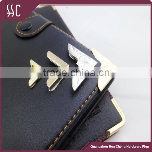 fashion metal bag corner decorative corner for purse/ notebook