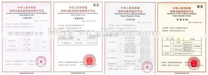 Customize Design European style electric double beam bridge crane with hook