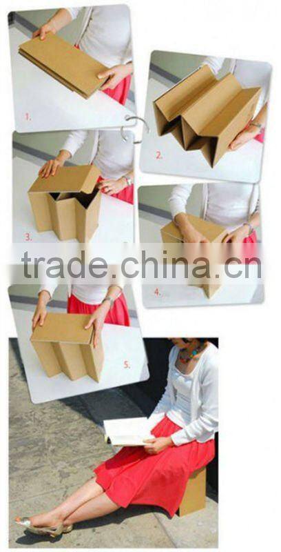 Hot Sell coloful foldable paper living chair