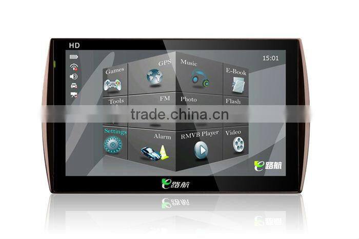 Hot selling!7inch HD GPS navigation system with DVR,800MHz AVIN Port, dual core(D7)
