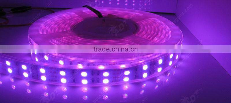 Promotion PVC tube 5m DC12V Waterproof IP65 SMD 5050 600leds RGB LED Strip light