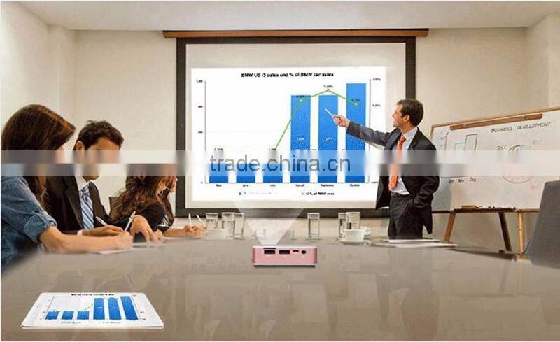 2016 New Pico DLP Projector with Android 4.4, WIFI 2.4G/5G, Bluetooth, Smartphone Projector with battery E05