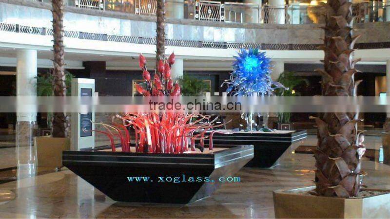 Modern luxury glass art xo-201204 and top grade art glass and Interior and Exterior Decoratives