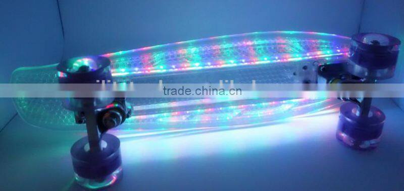 LED skateboard and wheel