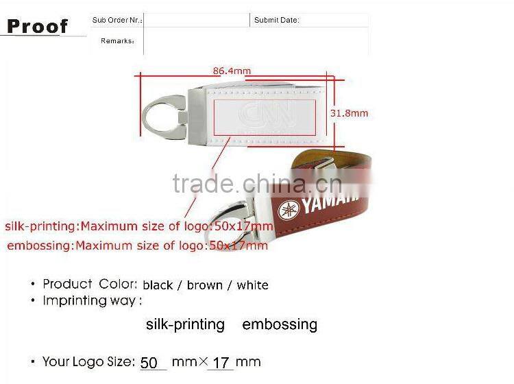 Leather usb flash drives 8gb usb memory stick leather usb pen drive with key chain