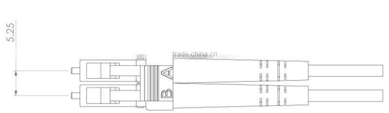 Low insertion loss SC-SC/SM/ sc optical fiber patch cord 3m