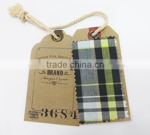 Custom printable lothes label swing clothing hang tag