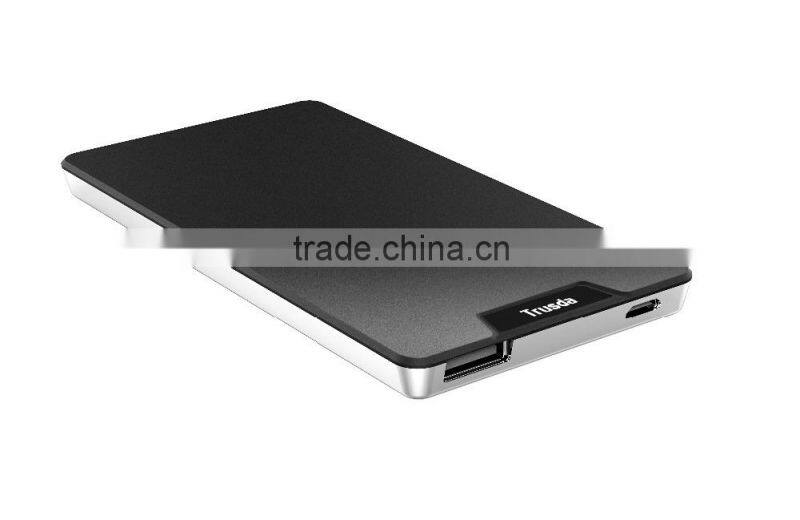 TRUSDA Best Christmas Gift Super Thin Power bank mobile charger 3000mAh Li-polymer battery CE FCC ROHS Certifications