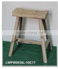 solid shabby chic round stump stools