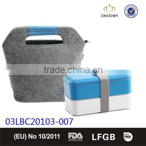 Reusable food pouch with 2-Layer Food Containers