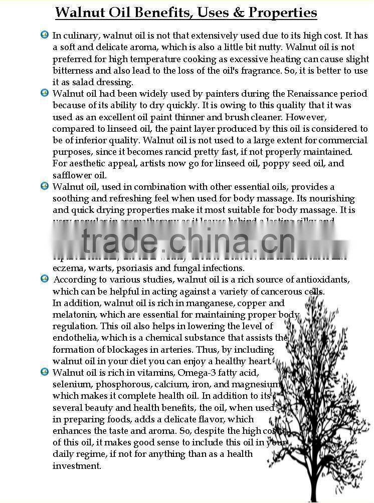 100% Pure & Natural Walnut Oil - Cold Pressed