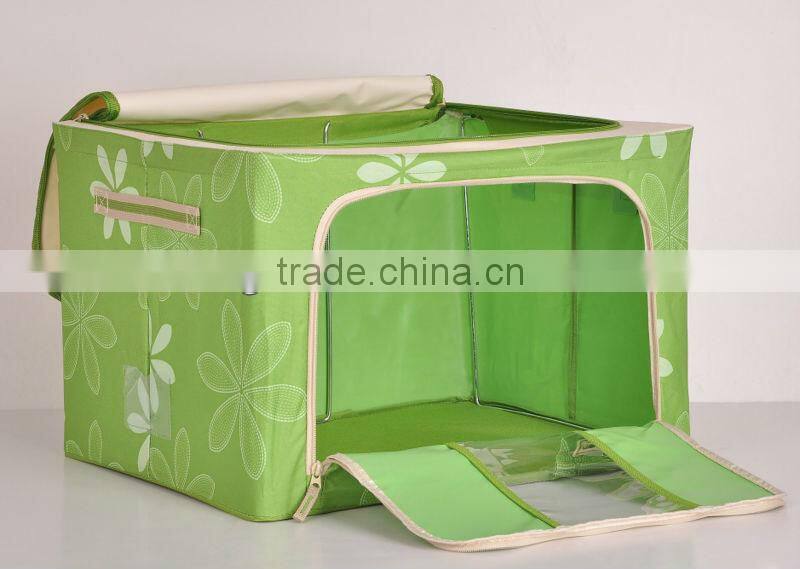 Foldable steel storage box