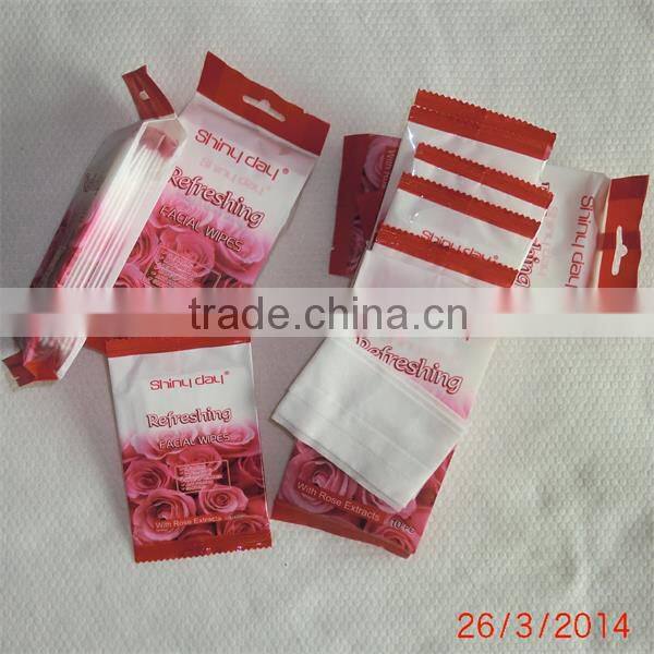 Individually Wrapped Eye Makeup Remover Wipes, VE, Rose and Aloe Ingredient